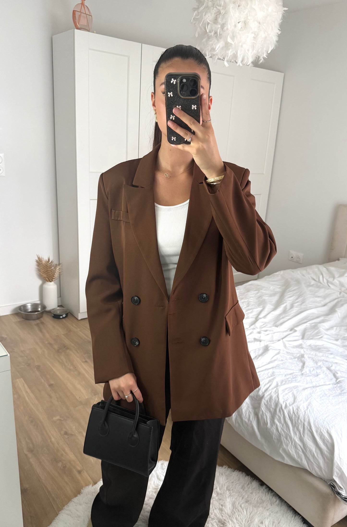 Veste blazer marron
