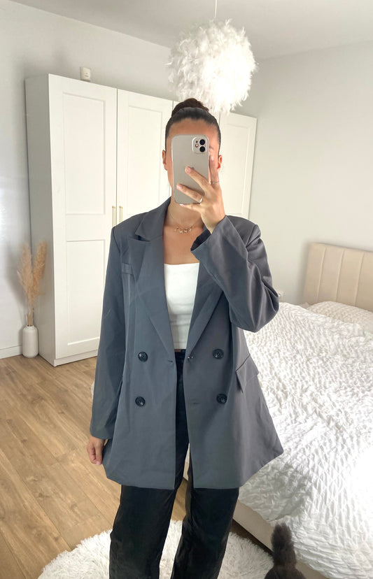 Veste blazer grise