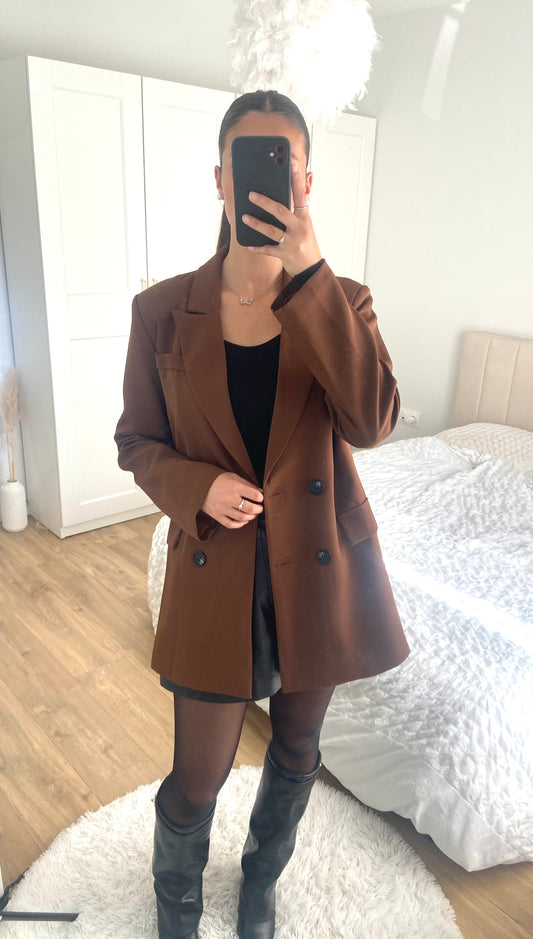 Veste blazer marron