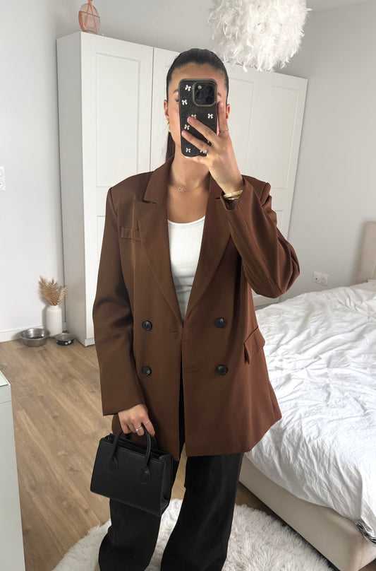 Veste blazer marron