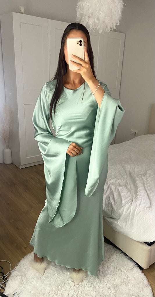 Robe Zeynab vert d’eau